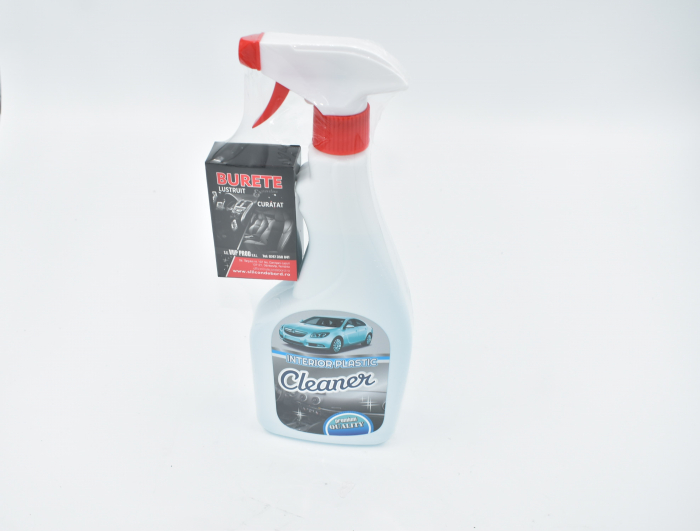 Solutie intretinere, revitalizare si curatare elemente din plastic, 500ml, cu pulverizator si aplicator [1]