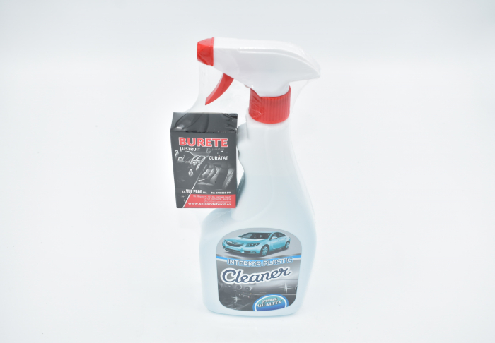 Solutie intretinere, revitalizare si curatare elemente din plastic, 500ml, cu pulverizator si aplicator [3]