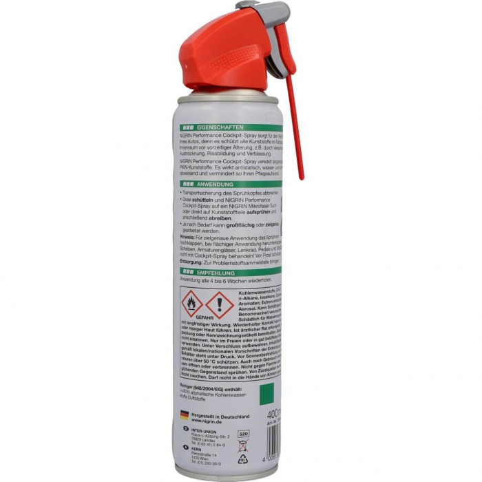 Spray bord auto cu aroma de vanilie, 400ml NIGRIN [2]