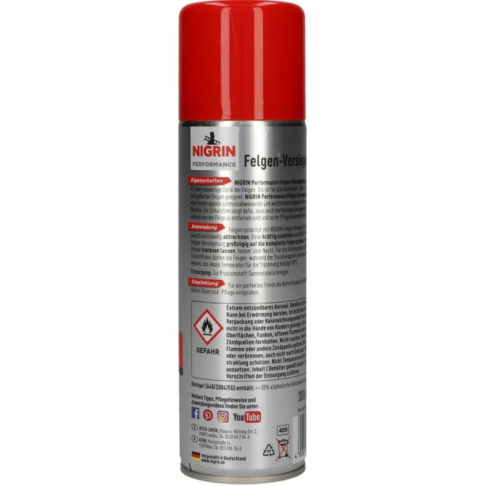 Spray sigilare si conservare jante auto 300ml Nigrin [2]