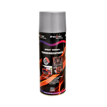 Spray vopsea termorezistenta pentru etrieri si motor ARGINTIU 450ml rezistenta la 400 grade C [2]