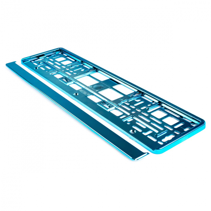 Suport numar inmatriculare din plastic, calitate Premium, culoare TURQUOISE [3]