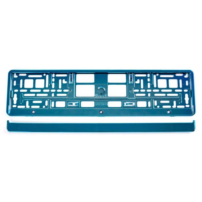 Suport numar inmatriculare din plastic, calitate Premium, culoare TURQUOISE [4]