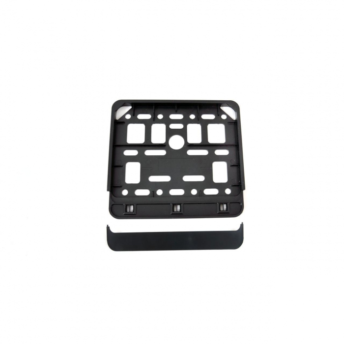 Suport numar inmatriculare negru pentru scooter 11.4 x 14cm [1]