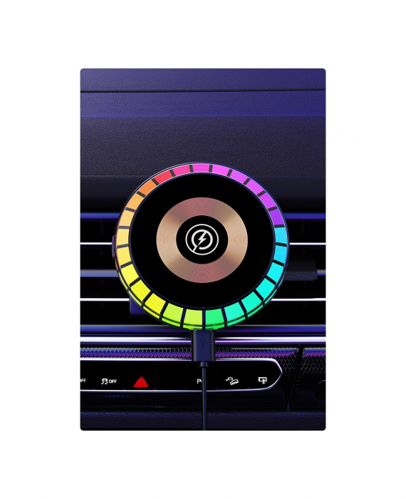 Suport telefon cu incarcare wireless, magnetic [6]