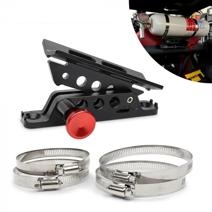 Suport universal pentru Extinctor, Stingator, cu prindere pe rollbar sau cabina, destinatie ATV, SSV, UTV, Off-Road [7]