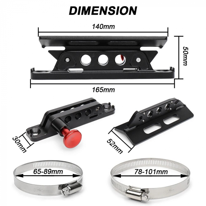 Suport universal pentru Extinctor, Stingator, cu prindere pe rollbar sau cabina, destinatie ATV, SSV, UTV, Off-Road [3]