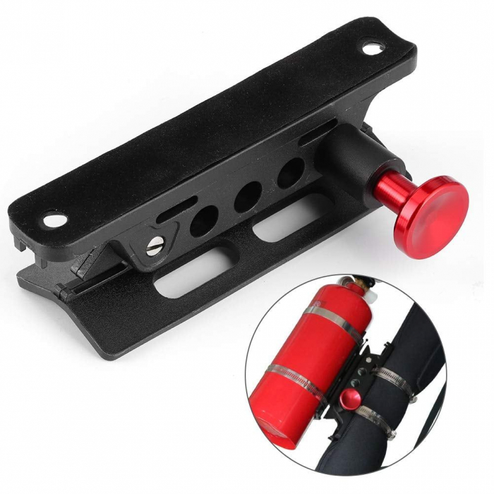 Suport universal pentru Extinctor, Stingator, cu prindere pe rollbar sau cabina, destinatie ATV, SSV, UTV, Off-Road [6]