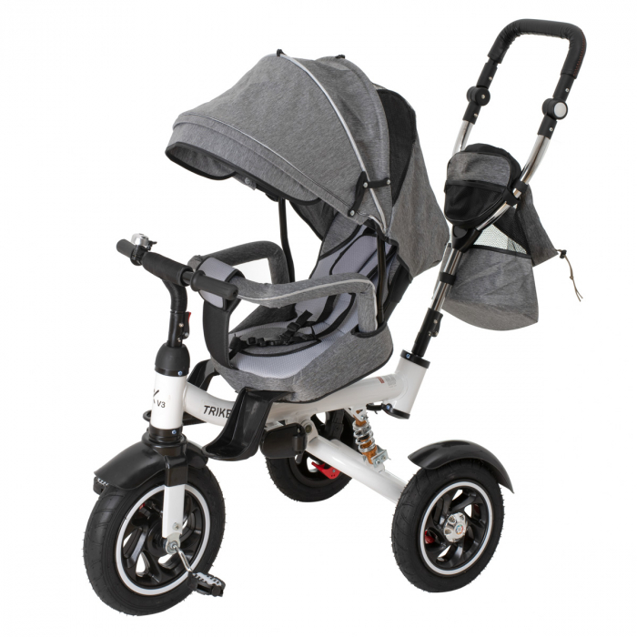 Tricicleta si Carucior pentru copii Premium TRIKE FIX V3 culoare Gri [7]