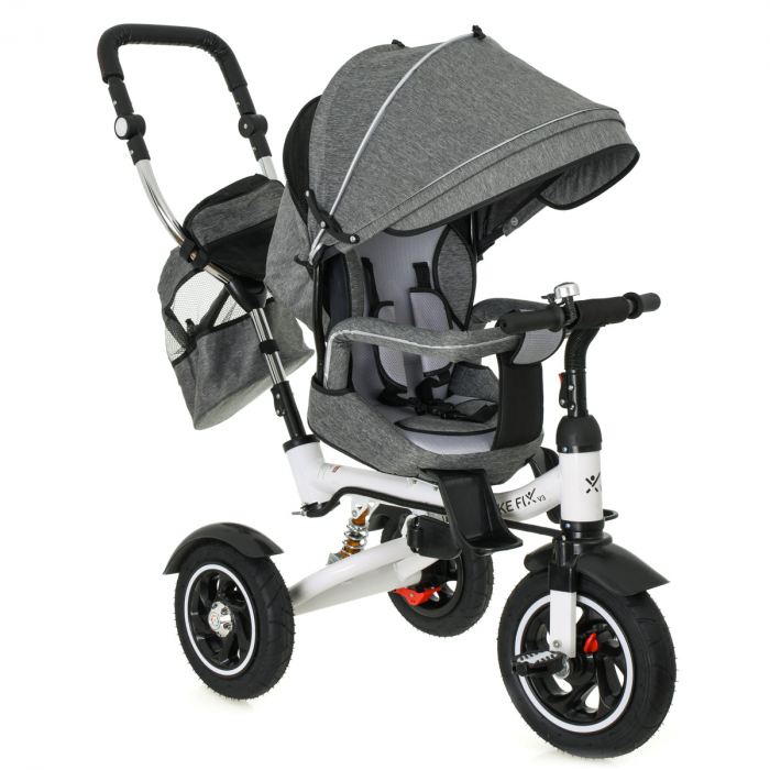 Tricicleta si Carucior pentru copii Premium TRIKE FIX V3 culoare Gri [11]