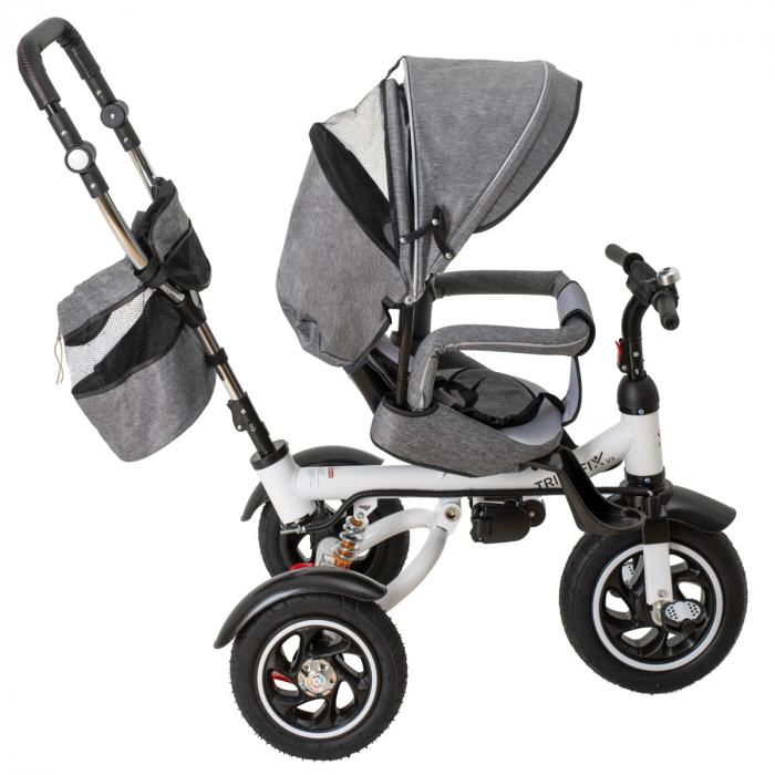 Tricicleta si Carucior pentru copii Premium TRIKE FIX V3 culoare Gri [8]