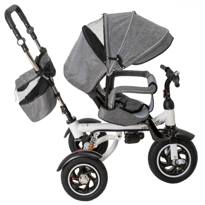 Tricicleta si Carucior pentru copii Premium TRIKE FIX V3 culoare Gri [10]