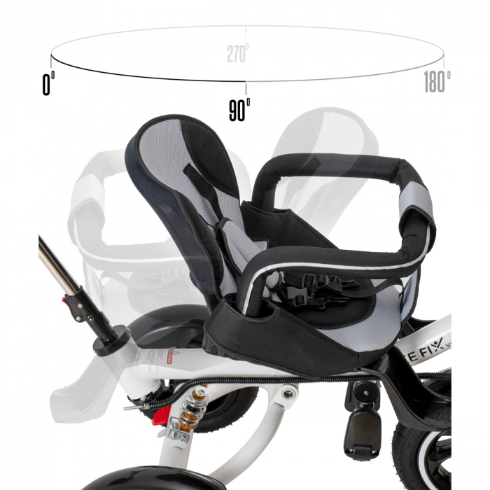 Tricicleta si Carucior pentru copii Premium TRIKE FIX V3 culoare Neagra [11]