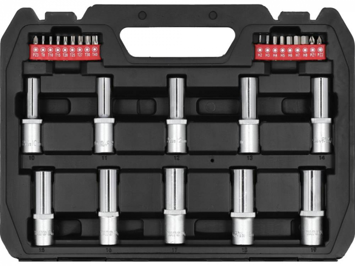 Trusa chei tubulare 1/2”, 60 componente [3]