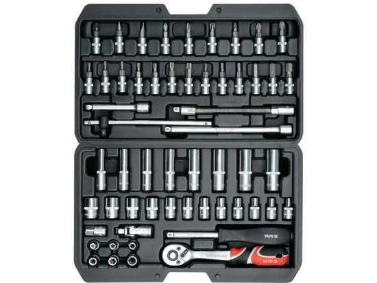Trusa chei tubulare + Biti 1/4'', 56 componente [2]