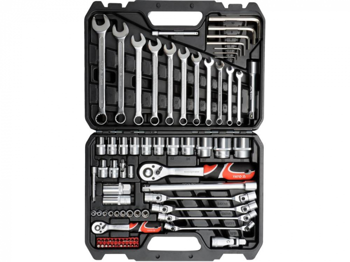 Trusa unelte  1/4'' si 1/2'', 77 piese [2]