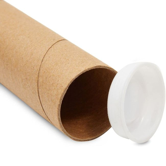 Tub din carton pentru protectie la transport folii si printuri, lungime 130 cm, diametru Ø76mm, grosime perete 4mm [2]