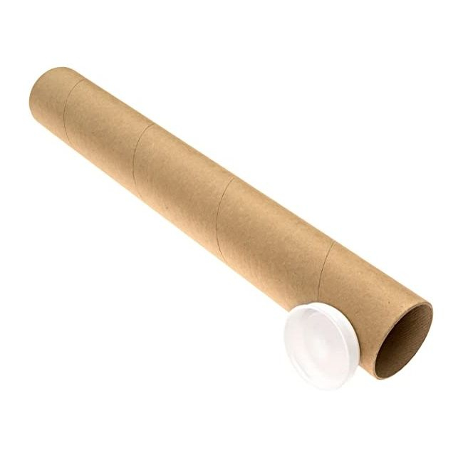 Tub din carton pentru protectie la transport folii si printuri, lungime 130 cm, diametru Ø76mm, grosime perete 4mm [3]