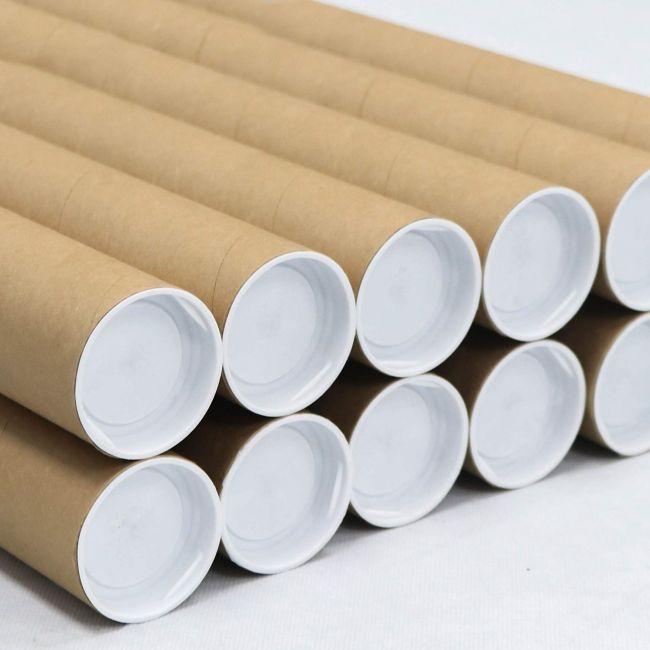 Tub din carton pentru protectie la transport folii si printuri, lungime 130 cm, diametru Ø76mm, grosime perete 4mm [5]