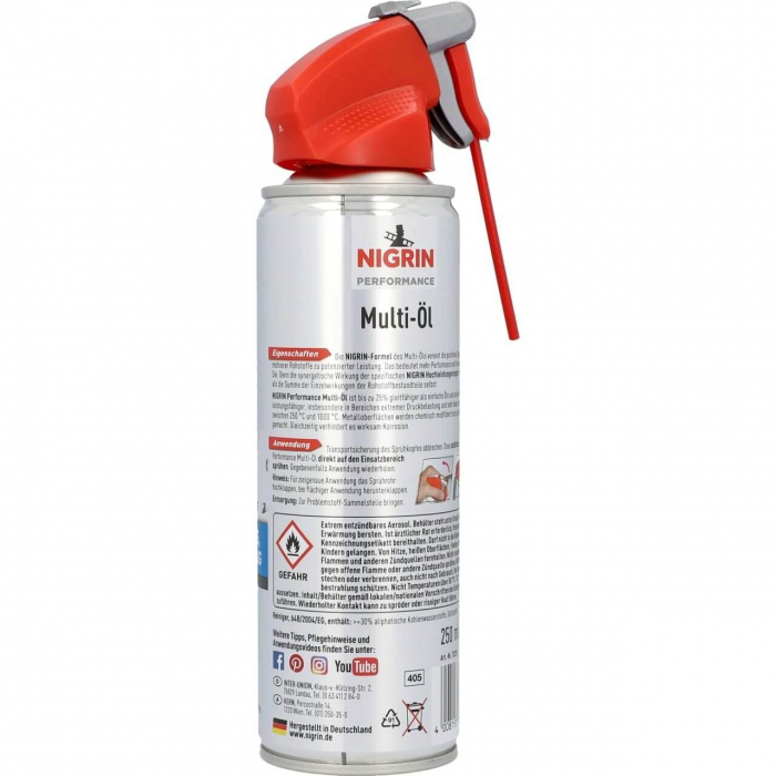 Ulei ungere mecanisme NIGRIN 250 ml [2]