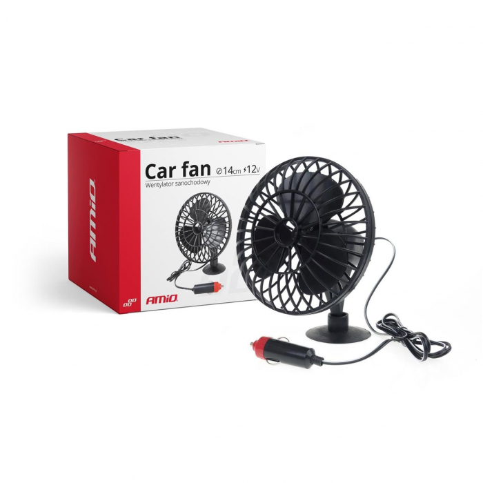 Ventilator auto cu ventuza, 12V, alimentare la bricheta masinii [1]