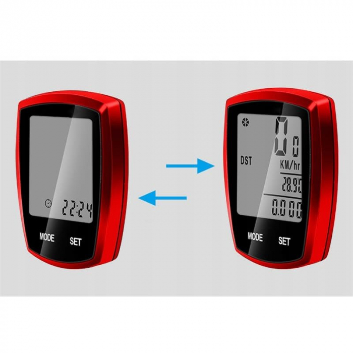 Vitezometru Digital, wireless, waterproof, pentru bicicleta cu roti intre 14 - 29 inch [4]