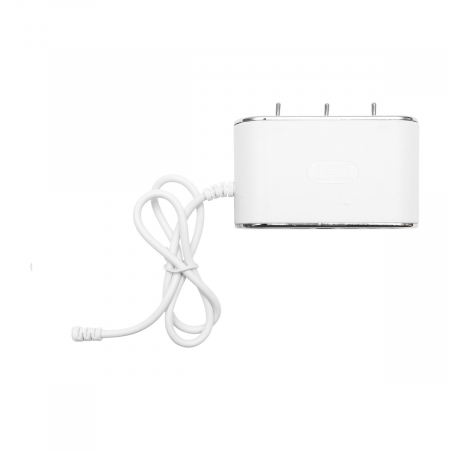 Adaptor bricheta auto tripla 12-24V, iluminata LED, cu intrerupator individual si 1 port USB, 5V, 2.1A [4]