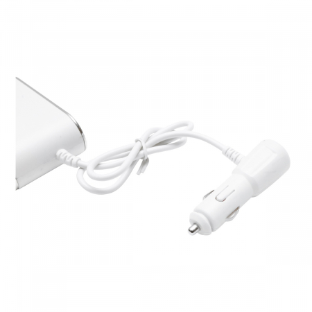 Adaptor bricheta auto tripla 12-24V, iluminata LED, cu intrerupator individual si 1 port USB, 5V, 2.1A [3]