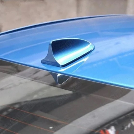 Antene Radio - Antena auto activa AM - FM tip SHARK TAIL culoare ALBASTRU