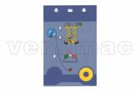 Abtibilduri - Etichete - Autocolant panou control nacela Haulotte 307P217490