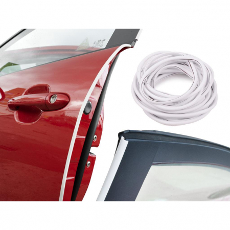 Accesorii Autoturisme - Banda de protectie muchii caroserie, culoare Alb, lungime 5m