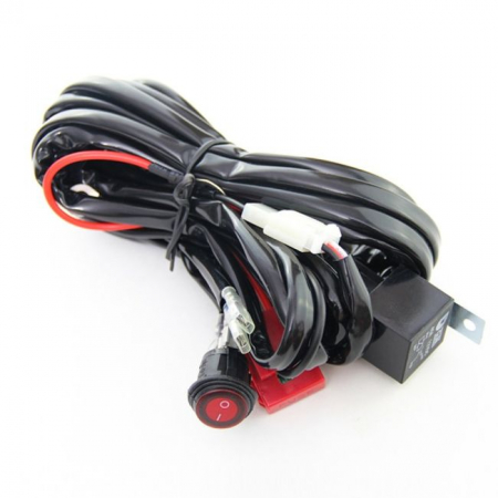 Accesorii Autoturisme - Cablaj cu intrerupator, releu si siguranta pentru montarea bare sau proiectoare cu LED