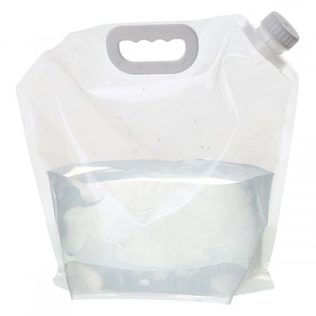Hobby - Canistra 10l reutilizabila, pliabila, etansa, transparenta, pentru apa potabila necesara in calatorii, camping, off-road, ATV