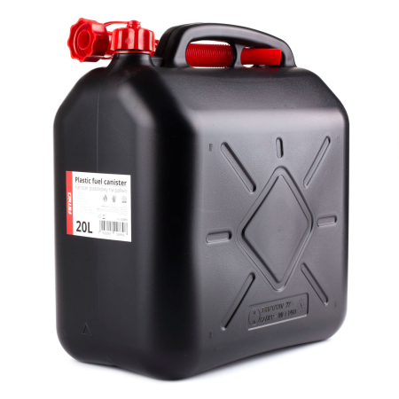 Scule si Unelte - Canistră plastic combustibil 20L AMiO – Recipient transport carburant pentru benzină, motorină și uleiuri