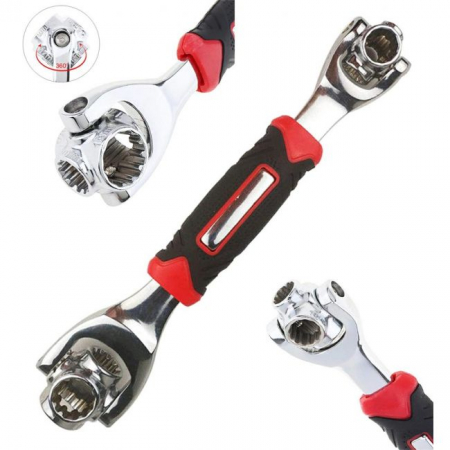 Cheie tubulara universala multifunctionala din metal rezistent, 8-19mm, AVX-AG476B [5]
