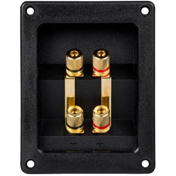 Accesorii Incinte si Boxe - Conector boxa, forma patrata cu 4 contacte aurite, 123 x 96 mm