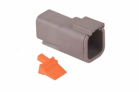 Mufe si pini - Conector electric Deutsch 6 pini mamă DTM04-6P CO-DTM06F