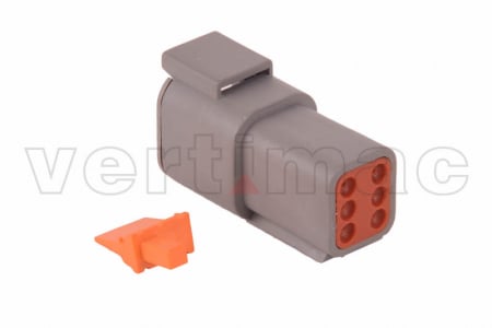 Conector electric Deutsch 6 pini mamă DTM04-6P CO-DTM06F [1]