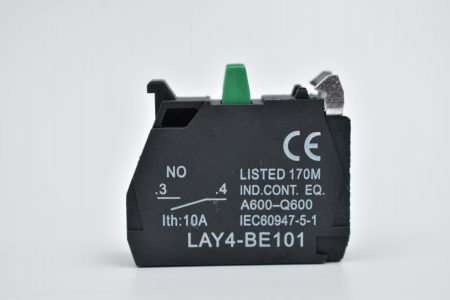 Piese JLG - Contact normal deschis 10A cu buton verde ZBE101