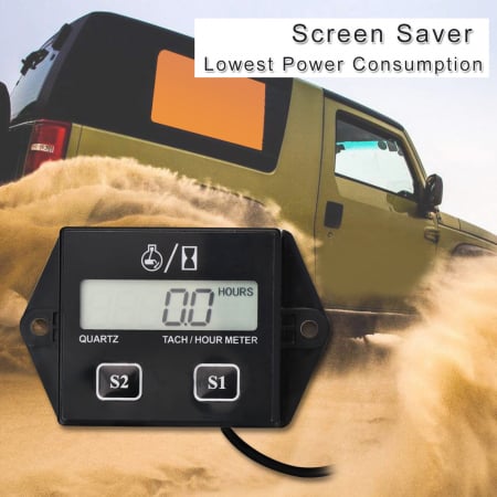 Contor orar cu afisaj LCD pentru motoarele in 2T si 4T pe benzina, ATV, Tractor, Utilaje agricole [2]