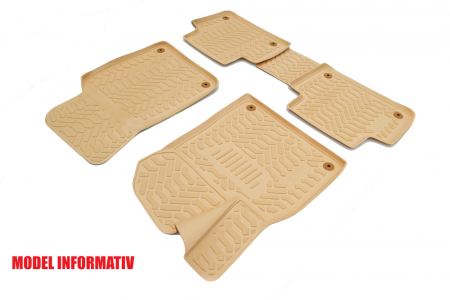 Produse - Covoare cauciuc stil tavita BEJ Audi Q5 2008-2016 3D 61102​​​​​B A10