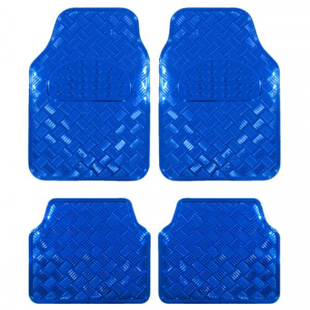 Accesorii Interior - Covorase Auto Universale, model Diamond, culoare Crom Albastru