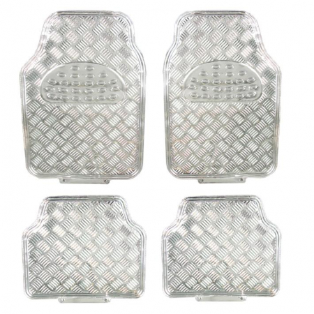Playere Auto - Covorase Auto Universale, model Diamond, culoare Crom Argintiu