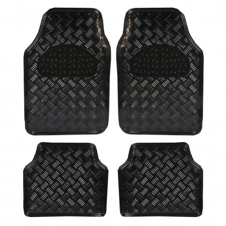 Accesorii Autoturisme - Covorase Auto Universale, model Diamond, culoare Crom Negru