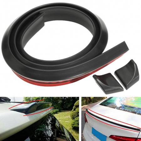 Tuning Auto - Eleron din cauciuc tip M NEGRU 1,5m x 3.5cm