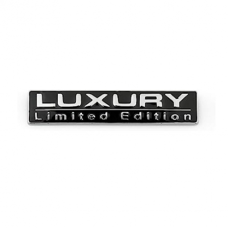 Accesorii Autoturisme - Emblema auto metalica LUXURY, reliefata 3D, dimensiune 7,5 x 1,5 cm