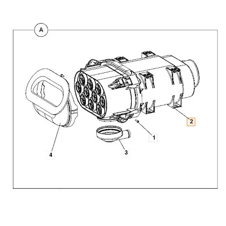 Filtru de aer principal JCB 3CX SA 16448, SA16448 JCB 32/925682 [2]