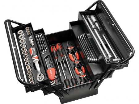 Scule service - Geanta metalica cu scule 63 componente