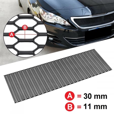Accesorii Autoturisme - Grila Sport Tuning Honey Comb 120 x 40cm cu ochiuri mari