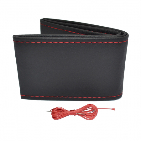Accesorii Autoturisme - Husa volan neagra care se coase cu ac si ata neagra 38-39 cm
